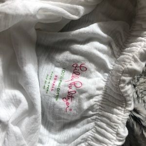 strapless white lilly pulitzer prima cotton top